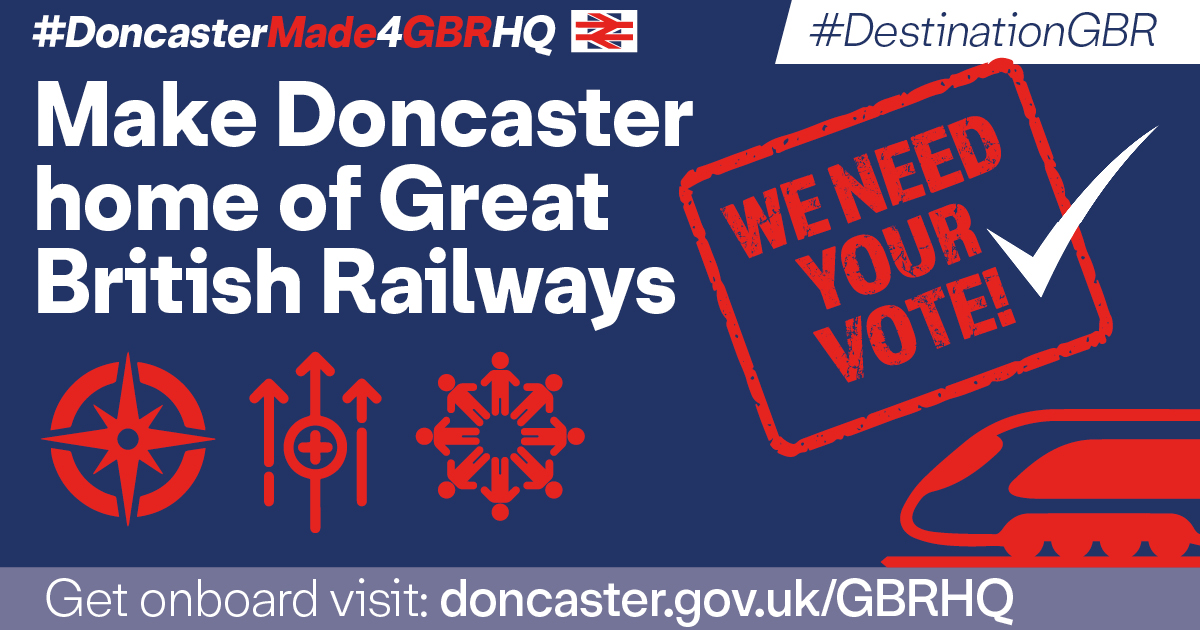 BusinessinDN's tweet image. Only 1 day left until the #GBRHQ vote closes. We need you to support our bid because Doncaster is made for #DestinationGBR!

A vote for Doncaster is a vote for #SouthYorkshire! Let's bring more #investment into the region.

Vote NOW👇
bit.ly/3RnSwGb

#DoncasterMade4GBRHQ