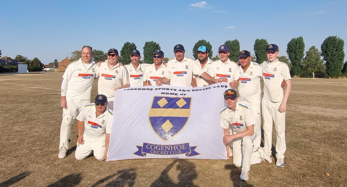 CogenhoeCC's tweet photo. Congratulations to the 1st team who made it 16 wins from 16 yesterday, securing the @official_NCL division 6 title! Well done to all the players that have contributed so far this season! #wearethechampions https://t.co/aRLjDUsPnG