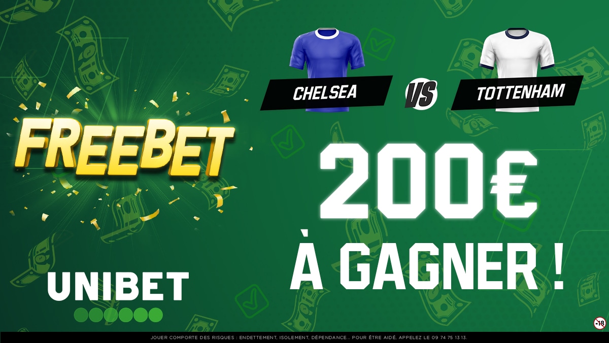 UnibetFrance's tweet photo. 🔥 Le choc du jour nous vient de Premier League ! Qui de Chelsea ou Tottenham va s'imposer ? 10 x 20€ de Freebets dans les bonnes réponses !

👉 RT/Follow + #FreebetUnibet + ton pseudo.
⏳ Fin du jeu à 17h30.
🍀 TAS lundi. https://t.co/zo4wIp2CJO