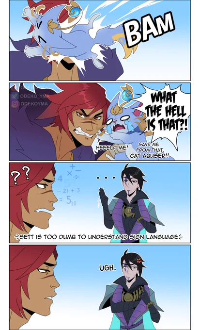 The moment when you like your support so much that you want to "gift" them to someone else.

#Yuumi #Sett #Aphelios #LeagueOfLegends #ArtofLegends #LeagueOfLegendsFanArt 