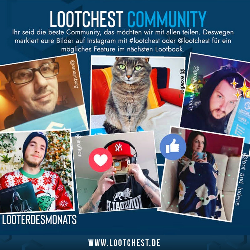 Lootchest_DE's tweet photo. Happy lootchest community!
Vielen Dank für eure Einsendungen!
Wir freuen uns schon tierisch auf die Bilder mit der August-lootchest!!!

#lootchest #community #august #nerd #gamer #geek https://t.co/9xHi4HFm3q