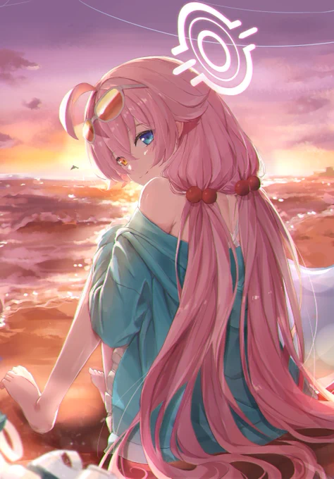 ホシノ:「アビドスには「海」がないから」#ブルアカ#BlueArchive#블루아카 