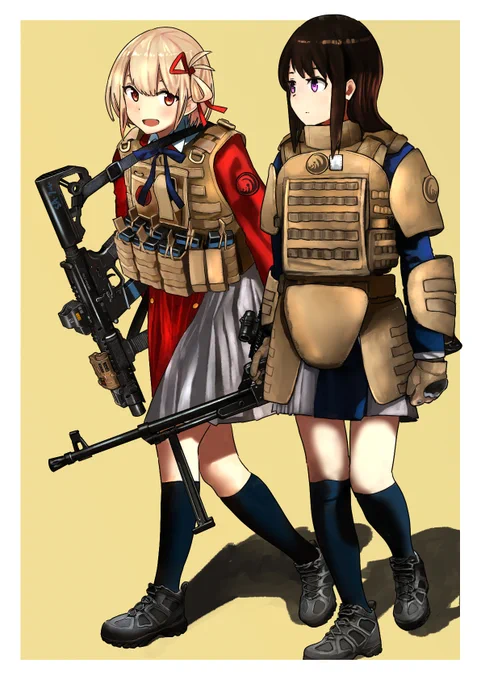 (パートナー)あとは防具は大事です!(・ω'・ )+#リコリス・リコイル #リコリコ 