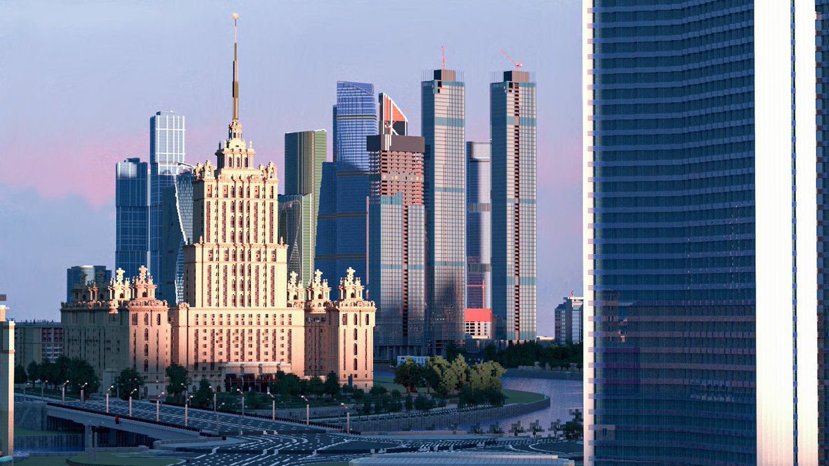 BTETeamcis's tweet photo. And now, the current progress of Moscow with a great view on Moscow-City through Novuy Arbat!
Renders by: Strelok12 https://t.co/S6gH5pLyJp