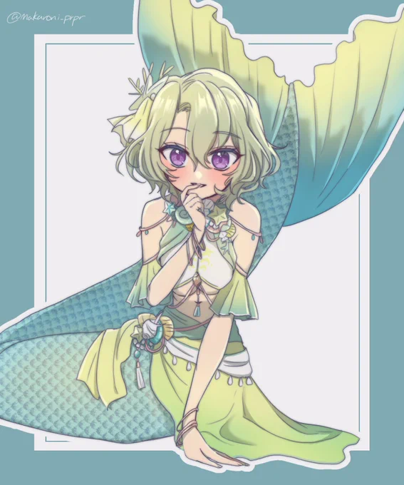 女体化◇ひよお題『人魚姫』  ツードロすみません、、(;_;)#enst女体化_60min 