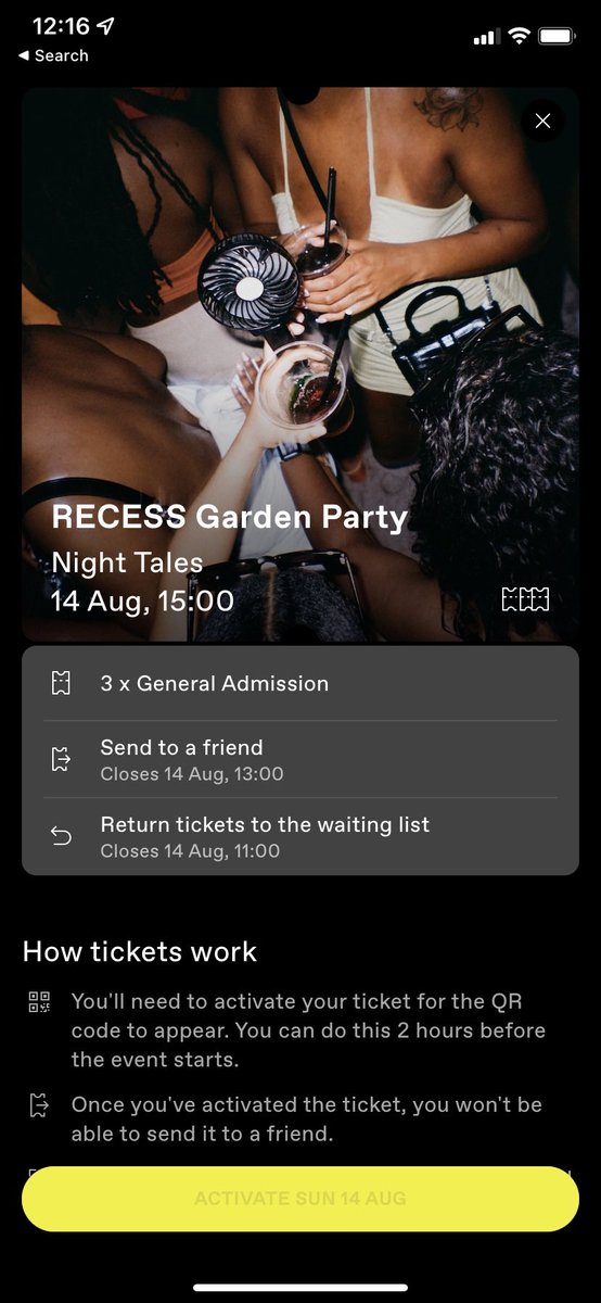 TicketDirectUk's tweet photo. Selling 3 Recess Nighttales London tickets for 14th August - hmu (£30) @rec_ess #recess https://t.co/TMoWx0eGwf