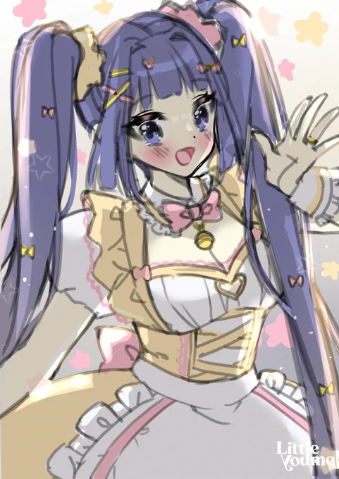 Sketch of mascot for my shop~She is Violet, my OC Goin to use this illustration for my shop tag &amp; card 