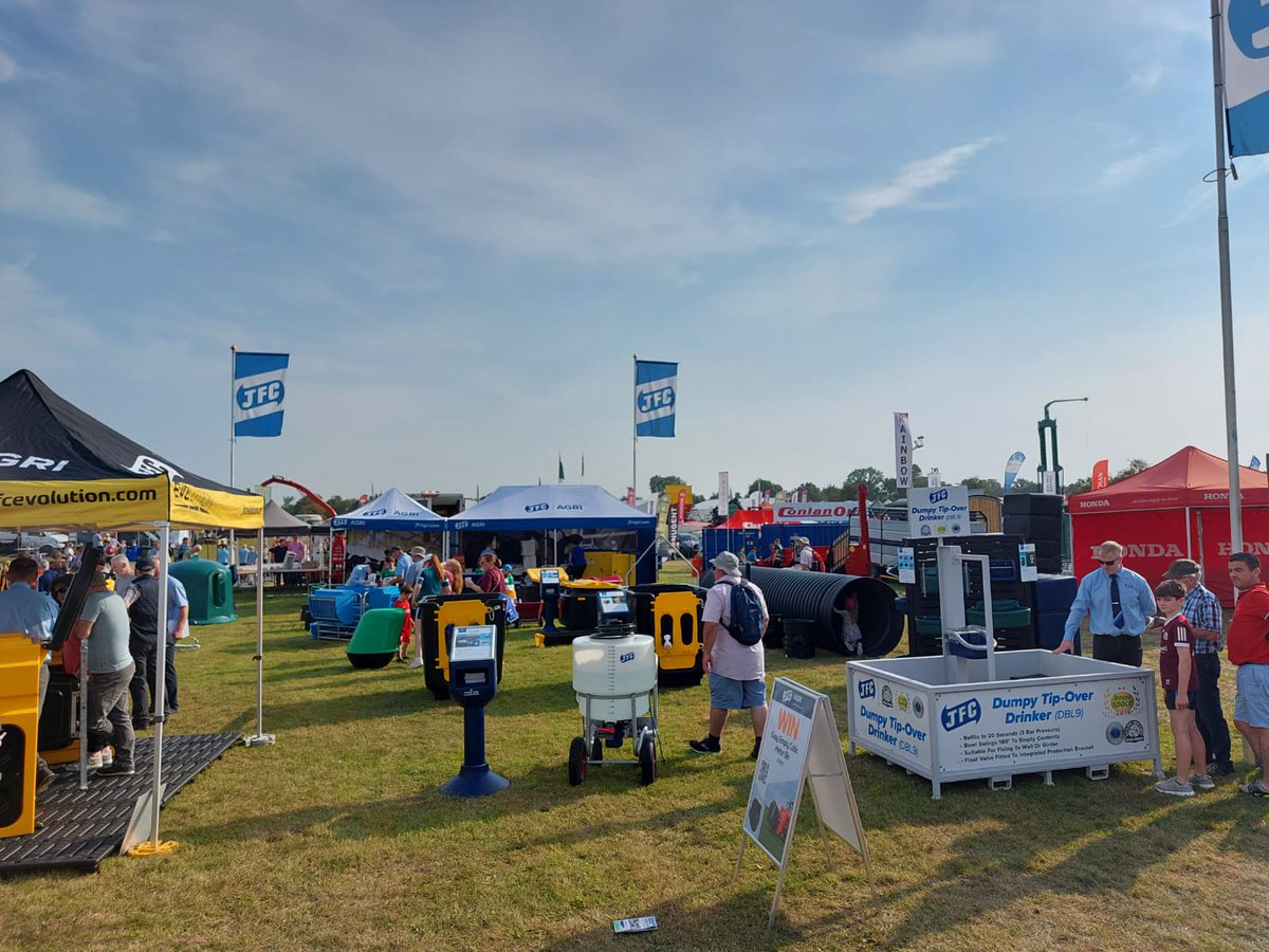 JFCAgri's tweet photo. Our team are exhibiting today @tullamoreshow. We are located on stand, H 257-260. #TullamoreShow #jfcagri #jfcshow #jfconthefarm https://t.co/S65Iw6KJd6