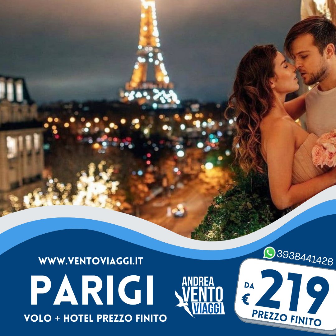 vento_viaggi's tweet photo. Offerte Parigi Volo + Hotel ❤
da 219€ a persona PREZZO FINITO
Compra con acconto su https://t.co/0OP1thJvp3 🇫🇷

Info e date 👉🏼 https://t.co/ufIHP1uc8E

POCHISSIMI POSTI DISPONIBILI https://t.co/jj50ESIEBO