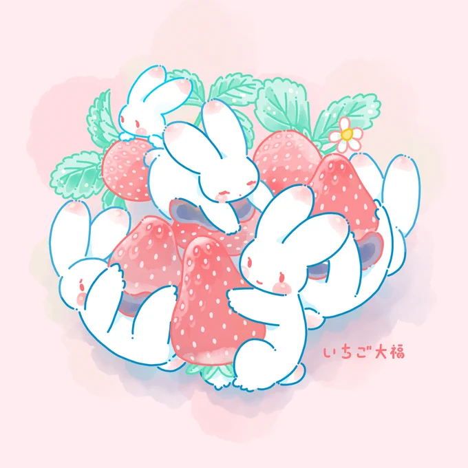 #わたしの春夏秋冬 見返してみると、季節感のあるイラストの大半は、食べ物でした・・・そして、ほぼスイーツ 