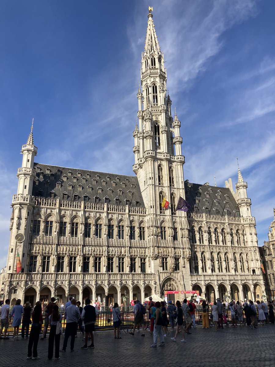 euro_tour's tweet image. ブリュッセル(ベルギー)。
本日の風景より②
市庁舎。四枚目は、バルコニーからの眺め。