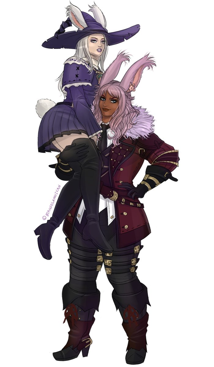 「viera couple (& my very 1st wlw) art com」|💙🦎✨MARCH ART COMM DONE!✨のイラスト