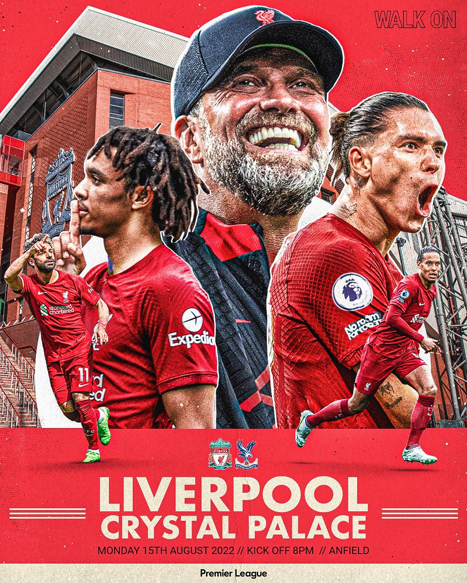 Back home 🏡

Our first @PremierLeague outing at Anfield in 2022/23 awaits, as we take on Crystal Palace! 🔴 

#WalkOn | #LIVCRY
