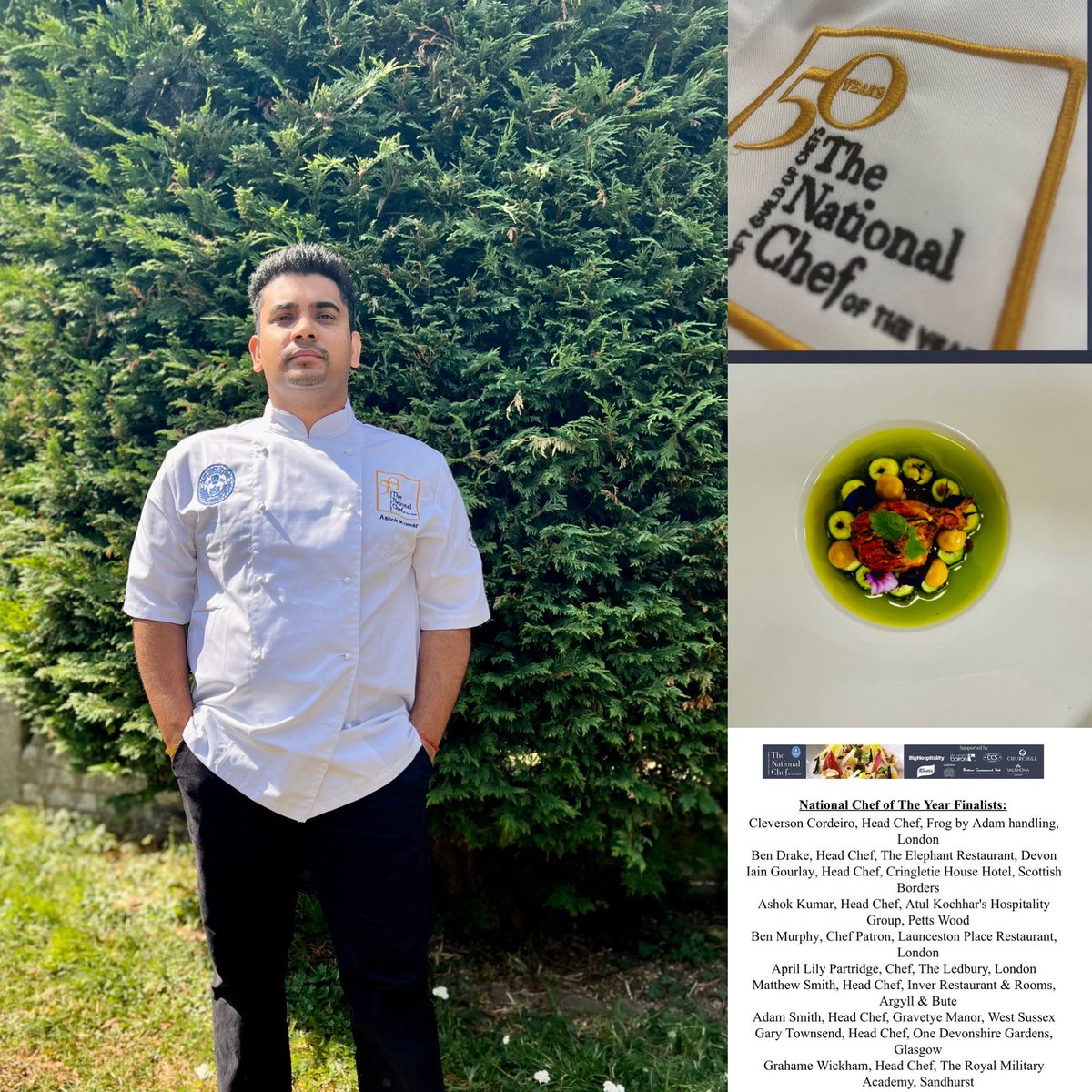 Excited &amp; proud to be in the FINALS, respect to my mentors &amp; team 🙏🏻 🇮🇳 <a href="/Craft_Guild/">Craft Guild of Chefs</a> #ncoty 
.
.
#craftguildofchefs #finalist #chefoftheyear #churchill1795