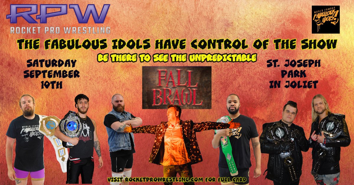 BE THERE SEPTEMBER 10TH! 
A message from The World Famous Fabulous Idols!