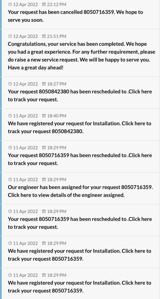 _MISHRA_BJP's tweet photo. This is to bring to your kind information that your service is pathetic. It’s been more than a month of trying to reach your customer support and still the problem is not solved. 
Each time the complaint is registered, but no service boy visits. 
 @RelianceDigital @DaikinIndia https://t.co/COQakKbhgI