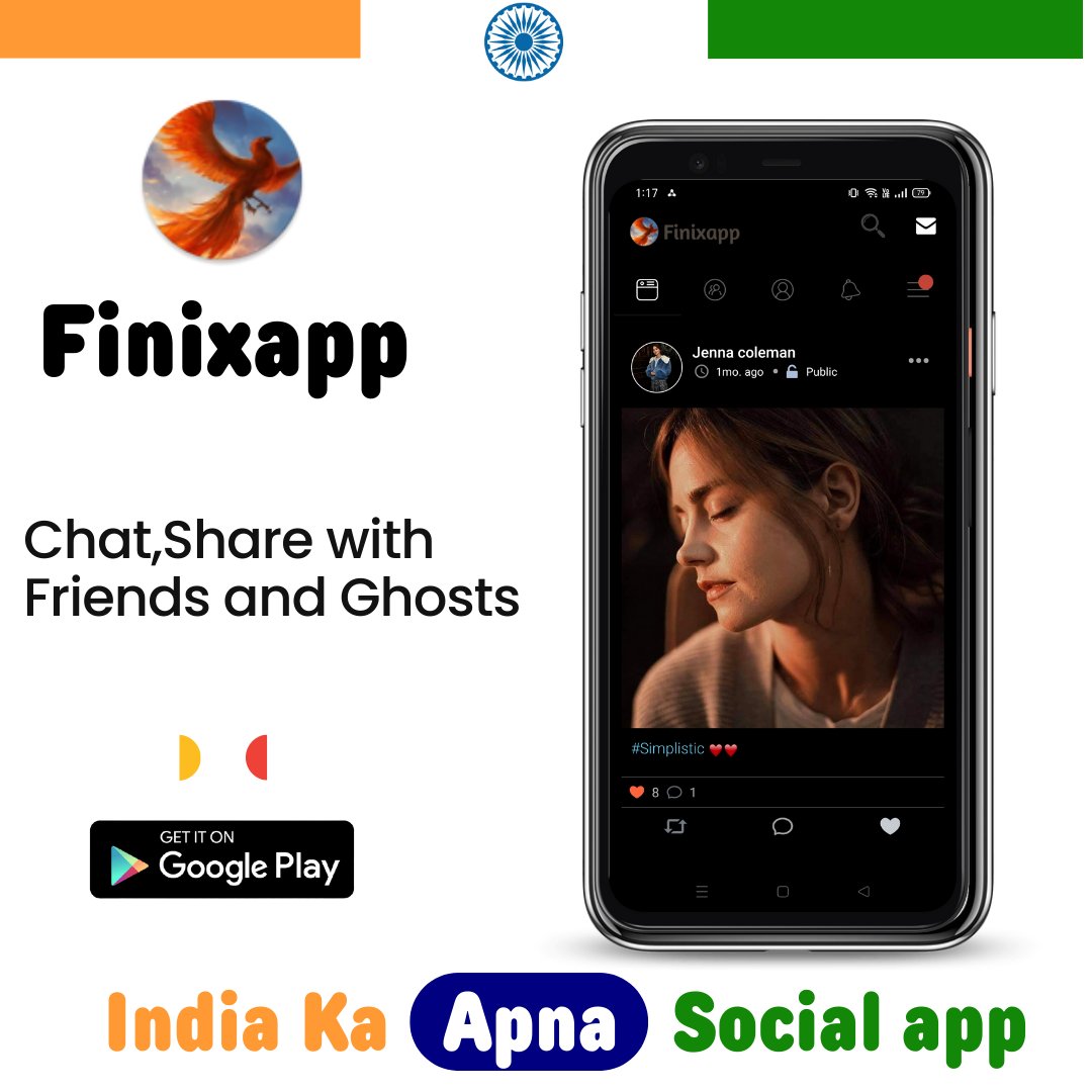 Finixapp_'s tweet photo. Download Finixapp, Chat, Share, Meet with Friends and Ghosts!
#IndiaAt75 #IndependenceDay #IndependenceDay2022 #KashmirFiles #Kashmir #SocialMedia #HarGharTiranga #jaibharat #finixapp #IndianArmy #Facebook #Instagram https://t.co/NroB36C8kl