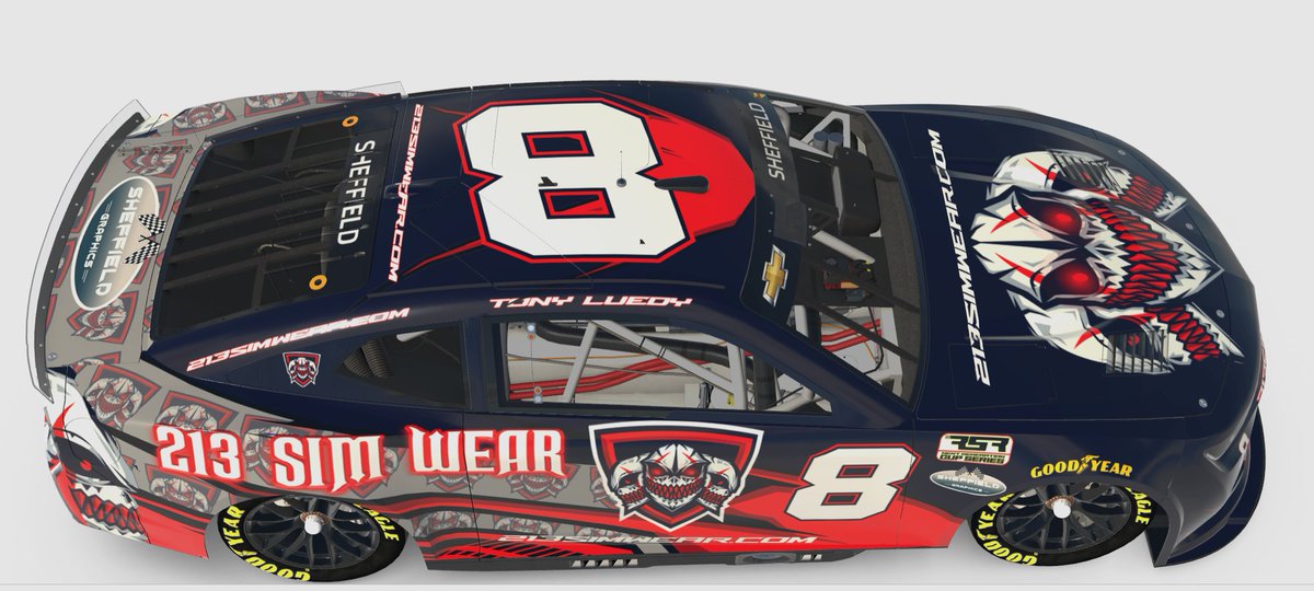 SheffieldGraphs's tweet photo. Another Scheme for Tony Luedy @213simwear.  I appreciate the opportunity to put this together for you.

#Simracing #eSports https://t.co/DYCYEhNgu1