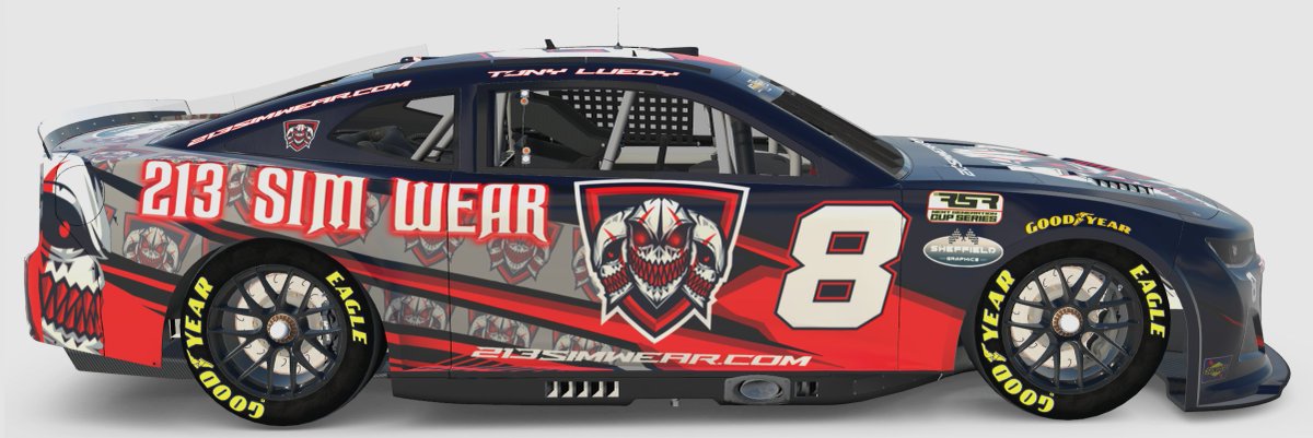 SheffieldGraphs's tweet photo. Another Scheme for Tony Luedy @213simwear.  I appreciate the opportunity to put this together for you.

#Simracing #eSports https://t.co/DYCYEhNgu1