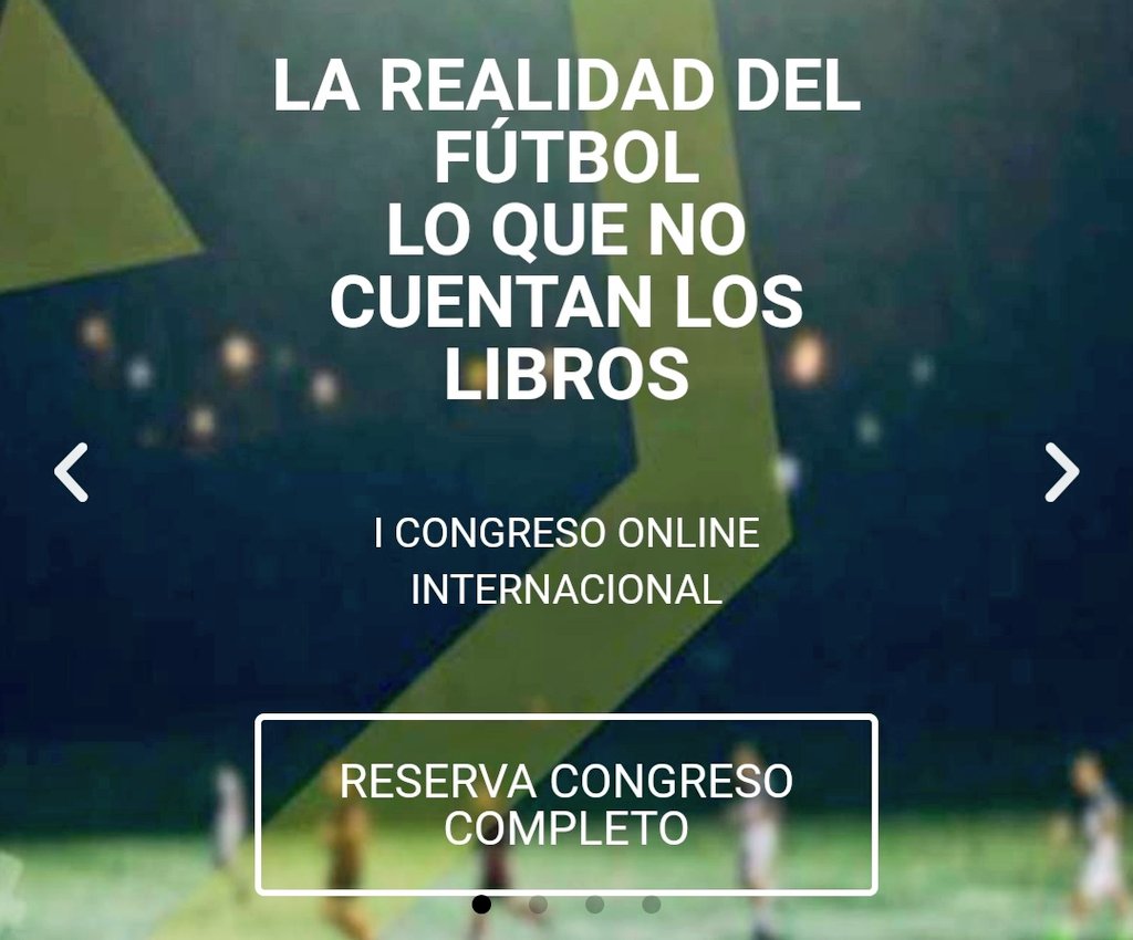 ‼️Vamos que todavía estás a tiempo‼️
Aprovecha este mes para sumarte al "I Congreso Online Internacional de <a href="/psportacademy/">PROSport Academy</a> "La realidad del #Futbol. Lo que no cuentan los libros".

🔜 Visita prosportacademy.es y refuerza tus conocimientos con los mejores profesionales ⚽