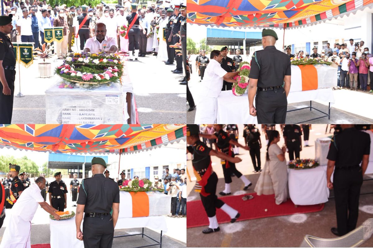 ptrmadurai's tweet photo. Umpacking yesterday's developments

Event 1: Formal honours for the martyr on arrival at Madurai

Spot the odd man out...

It should be clear now why I said we should adhere to protocol &amp; avoid such publicity-seeking scenes, and why I decline to engage in debates with such people https://t.co/L75gTYGCoF