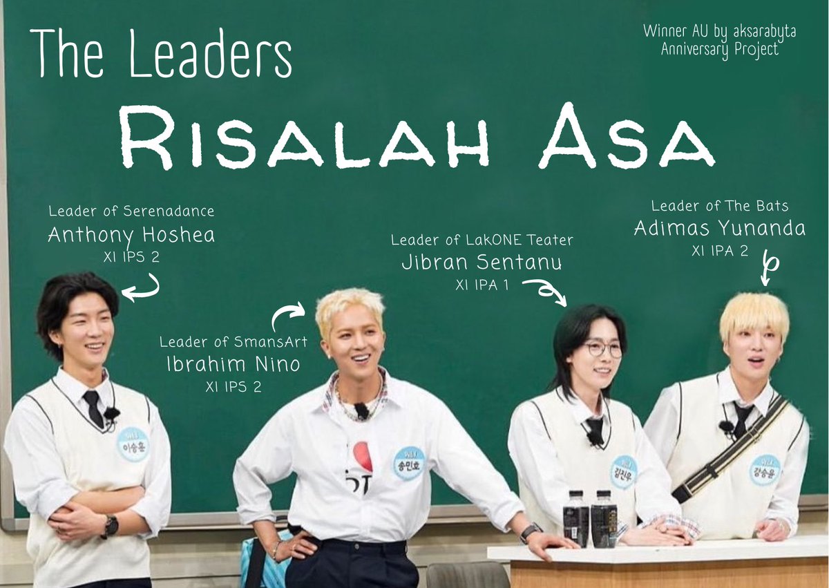 aksarabyta's tweet photo. Risalah Asa

- para pemimpin dan perjuangannya mempertahankan asa dalam sebuah karya.

Special for Winner 8th Anniversary https://t.co/XFvdw9PVXN