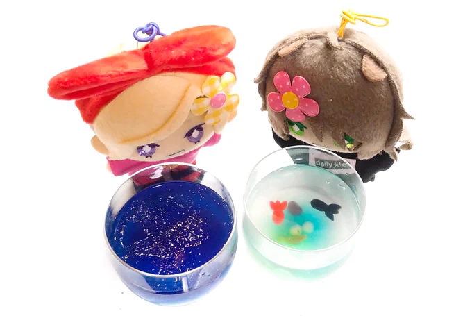 水羊羹の金魚と星空よ、素敵ねさかな…(ウズウズ) 