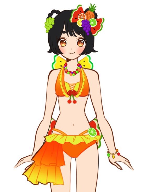 「まだ案を練ってる最中だけど、トロピカル香菱ちゃん水着考え中 」|カラナシ マリのイラスト