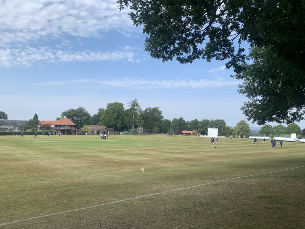 BarryWelsh8's tweet photo. Lovely spot for the U16 Scottish Cup finals day at Perth today. Go Grange @GrangeCC https://t.co/h31MvDDqgJ