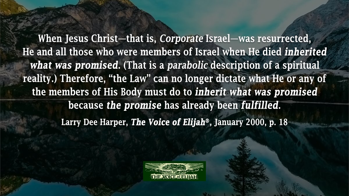 ElijahProject's tweet photo. July's most popular post for @voiceofelijah!
Learn what you will read in the January 2000 issue here: https://t.co/Y47ML2EdaU
#LarryDeeHarper #TheVoiceofElijah #TheTeaching https://t.co/RVZmuCZuCh
