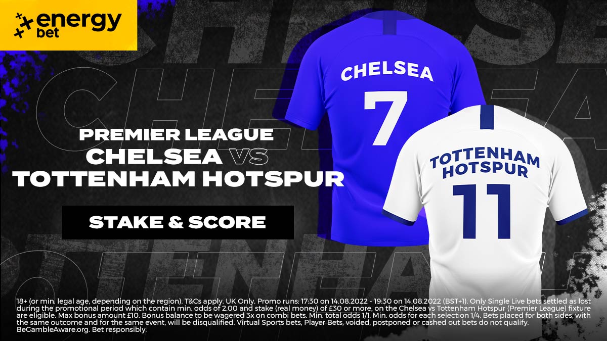 Get ready for a blockbuster fixture in the new Premier League season as Chelsea take on Tottenham Hotspurs. 

 Place your bets with EnergyBet on the London Derby and win a £10 bonus😎

👉 bit.ly/3C9cij8

 18+ | Play Responsibly | BeGambleAware.org