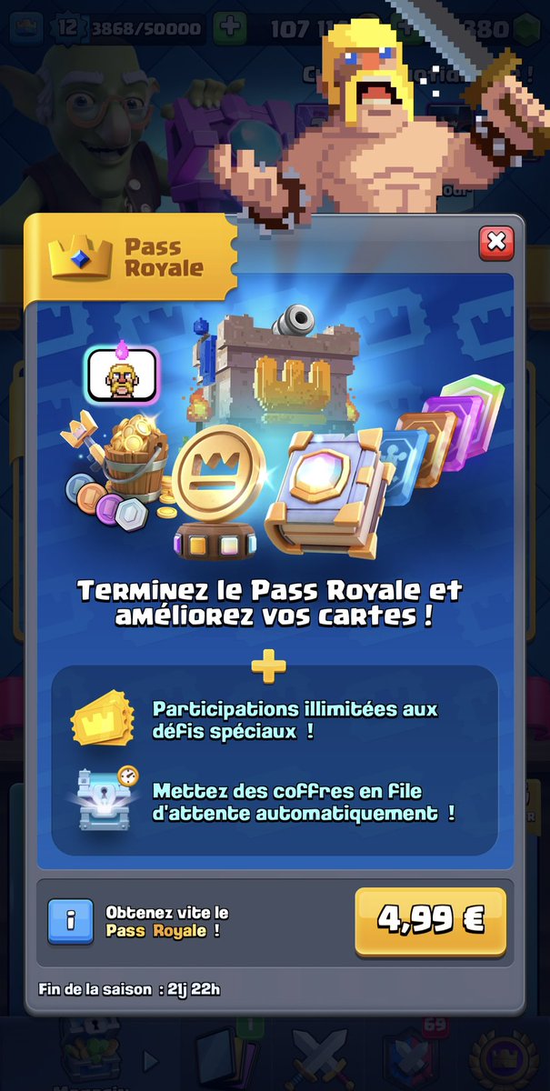 War_83cr's tweet photo. 🎉GIVEWAY🎉                         PASS ROYALE                           -Follow me                                -Like                                           -RT                                                  WINNER IN 5 DAYS 🔥             GOOD LUCK 👍 https://t.co/3vf5Rt2oYy