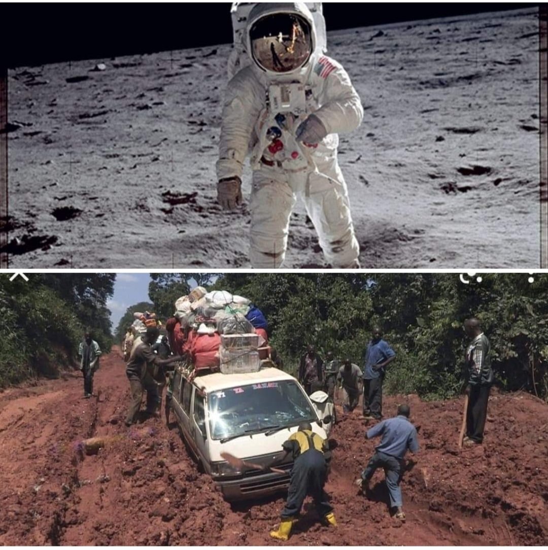djimhotengar's tweet photo. - En 69, les gens ont voyagé jusqu'à sur la #Lune.
- Nous, en 2022, on peine encore à voyager juste au village ici. 
Eh, Seigneur 🤧🤧 https://t.co/xRiHEU87Ld
