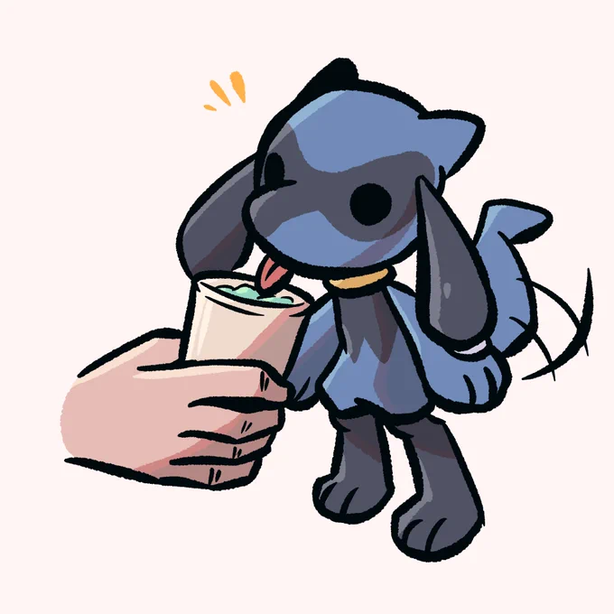 Riolu can have a little yogurt 