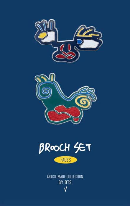 bsidemarket's tweet photo. Onhand | Available  
BTS ARTIST MADE COLLECTION

V BROOCH SET [FACES]

➞ PHP 2,300 + lsf
➞ brand new

➞ up to 3 days reservation but prio if PAYO
➞ comment mine or dm to order

pls help rt 🤍
🏷 wts lfb ph taehyung
#bside_onhand #bts_onhand https://t.co/uBaFZ6FDLk