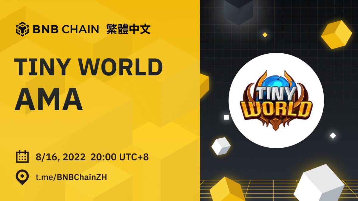 喜歡邊玩遊戲邊賺取收益嗎？<a href="/tinyworldgamefi/">Tiny World</a> 絕對能滿足你的需求！🤩

加入 AMA 一起探索 Tiny World 吧！

⏰ 時間: 2022/8/16  20:00 UTC+8
📍 地點: t.me/BNBChainZH