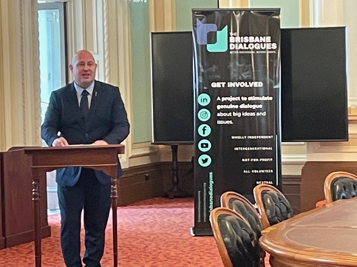 BNEdialogues's tweet photo. A wonderful closing event for the inaugural Dialogues @ School program Qld Parliament House on Thursday - the presentation to the Speaker Hon Curtis Pitt of the Voice of Youth report on the topic discussed at all 13 schools: What’s Wrong With Tiktok?! https://t.co/N0qA8Kgxrp