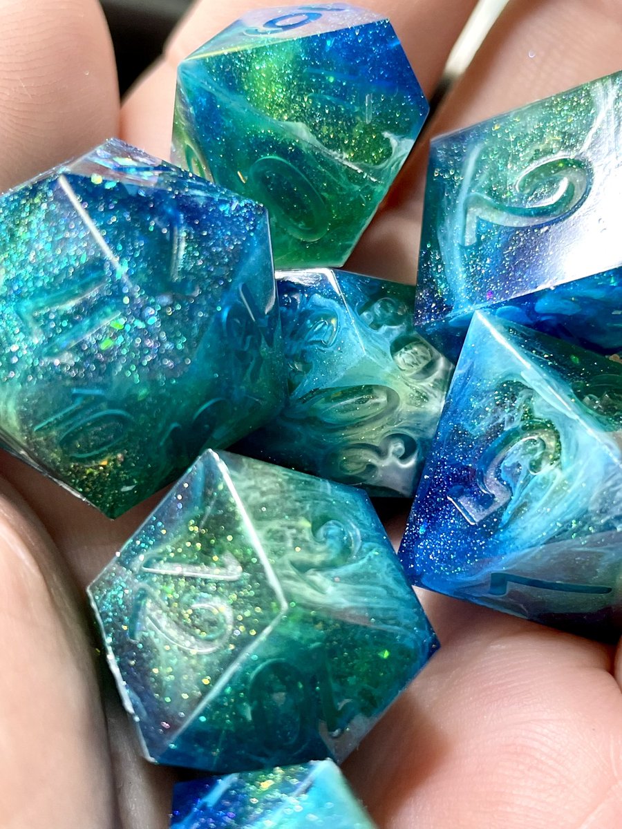 StardustShop_'s tweet photo. Earth vibes sort of hm 
#DnD #dice https://t.co/phOHbzUwIB