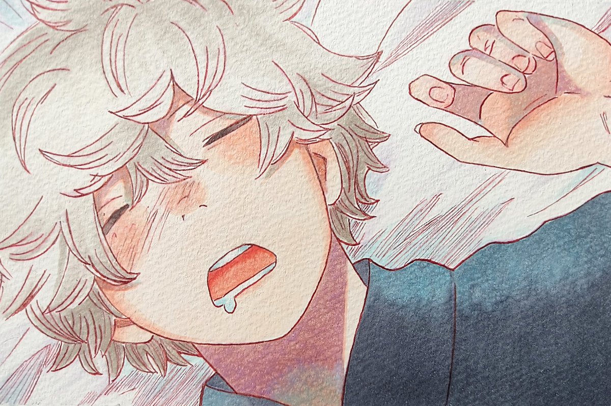 寝てる画眉丸可愛いかよ！！地獄楽アニメ待ちきれない😇😇
 #模写  #地獄楽