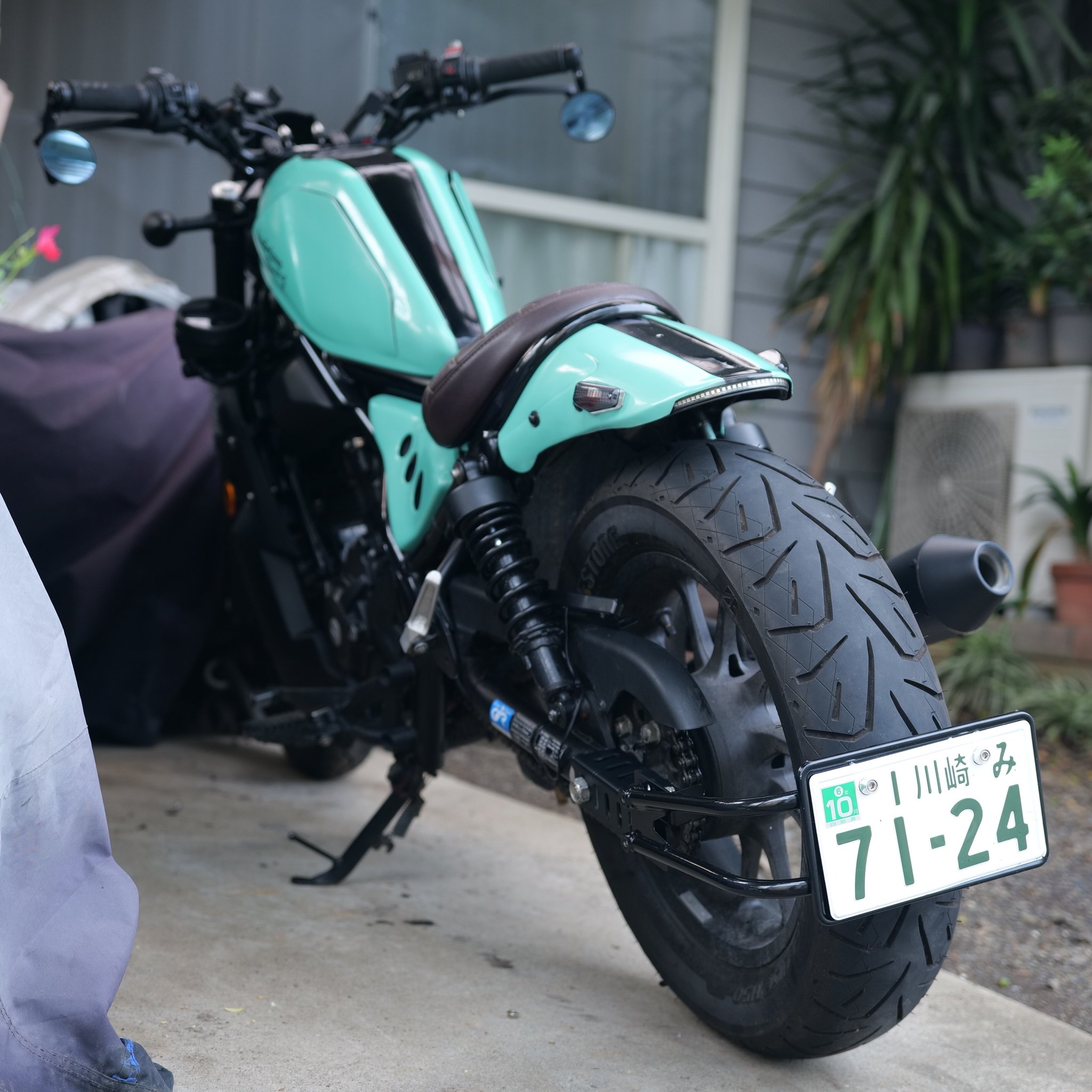 レブル250 向け マッドガード汎用パーツ