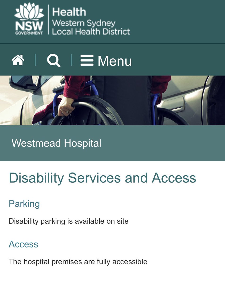 If you’re an Autistic in NSW and find the information in an automated text message inadequate to prepare you for hospital admission, @NSWHealth has even more inadequate info for disabled patients online.
