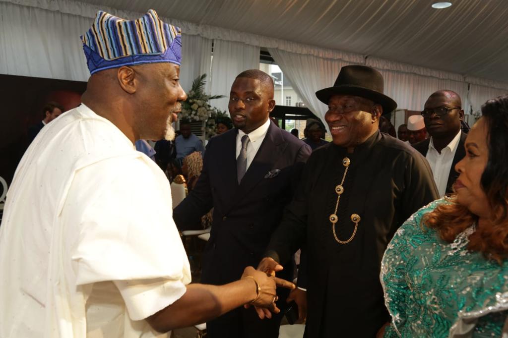 _dinomelaye's tweet photo. With President Jonathan and Mama Peace https://t.co/97ijsrfnB4
