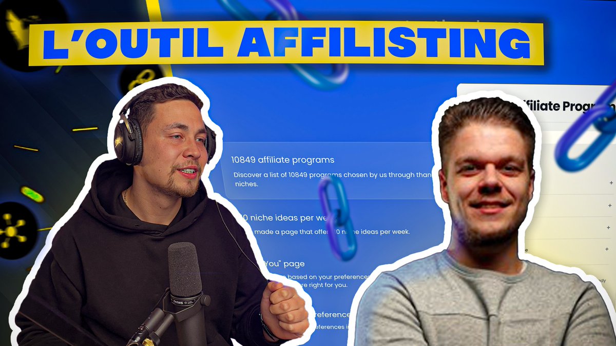 🎁3 licences <a href="/affilisting/">Affilisting - Find the best affiliate programs</a> à gagner (d'une valeur de 300€)🎁

- RT + Like pour participer

Fin du concours 16/08 à 12h

Voir la vidéo avec <a href="/G_souillard/">Guillaume Souillard</a> :  youtube.com/watch?v=JUf_M4…