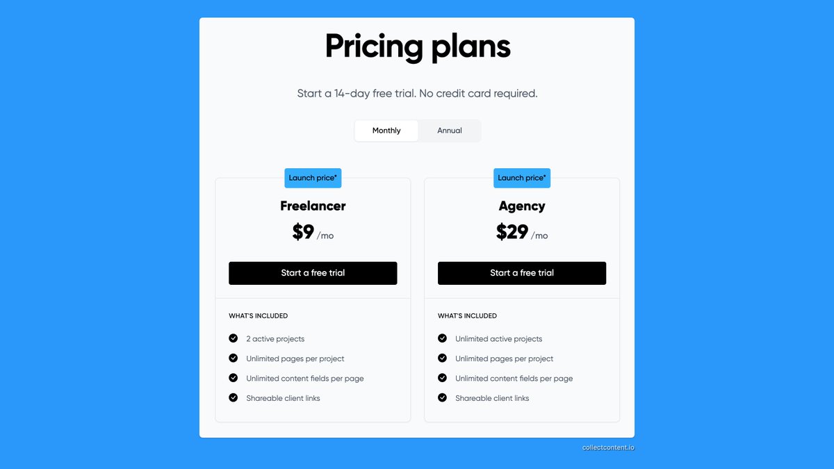 I've updated the pricing page to include a 'Launch price' badge. 

I plan on increasing the prices or adding other tiers as I create more valuable features. Not sure if I need to push the discount more?

How did you position your initial price?

#buildinpublic #SaaS