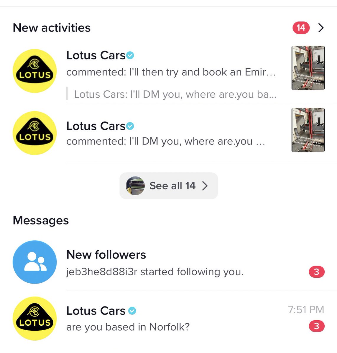Nicholass6J's tweet photo. I know @h0rizn_ will like this, posted a tiktok for my 75 year old boss who still builds race cars to this day, and lotus have only gone and offered to take him out in the new emira and a factory tour! https://t.co/A33ynGL8NZ