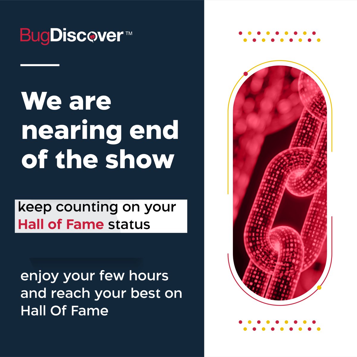 bugdiscover_'s tweet photo. 8 More hours to submit your findings, BugD Village will be closed for submissions. #BugBounty #BugDiscover #BugDvillage #ResponsibleDisclosure #InfoSec #BugDResearchers #SecurityResearchers #BugDSwags #HallOfFame https://t.co/6m7VZNALJH
