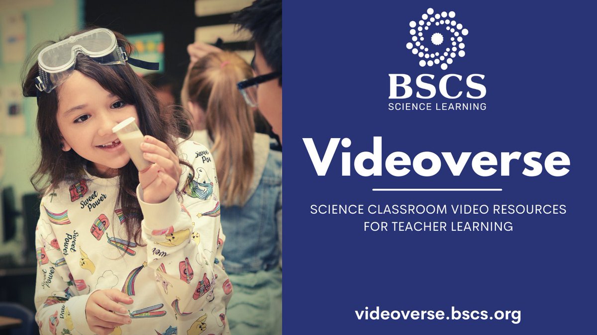 Videoverse supports preservice &amp; inservice teacher learning by making our collection of science classroom videos available to a broad audience. It’s a platform designed for teacher educators, PD leaders, district coaches, individual Ts, &amp; researchers. videoverse.bscs.org
