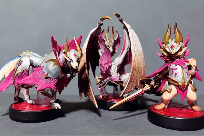 .KiRiNが購入したメルゼナamiibo!めちゃくちゃ可愛い(  'ཫ`)重ね着も良いしなんか撮影しやすくなってた#モンハン #サンブレイク#モンハンライズ#モンハンライズサンブレイク 