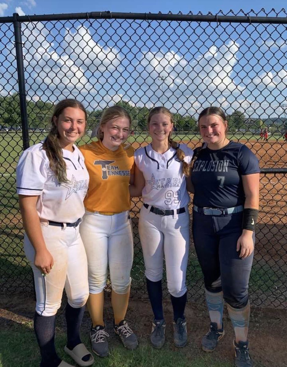 GCA Knoxville-Highschool friends representing at Team Tennessee Showcase this weekend! ⁦<a href="/ExtraInningSB/">EXTRA INNING SOFTBALL</a>⁩ ⁦<a href="/prepxtra/">PrepXtra</a>⁩ ⁦<a href="/StarsnationalD/">Stars National-Darnell/Grabowski</a>⁩ ⁦<a href="/EliteSoftballR1/">EliteSoftballReport</a>⁩ ⁦<a href="/CoastRecruits/">Coast 2 Coast Recruits</a>⁩ ⁦<a href="/ncsa/">NCSA College Recruiting</a>⁩ ⁦<a href="/TopPreps/">College Coaches / Scouts / College Recruiters</a>⁩ ⁦<a href="/BoostSoftball/">Recruiting Boost Softball</a>⁩ ⁦⁦<a href="/SBRRetweets/">Softball Recruiting Reposts</a>⁩