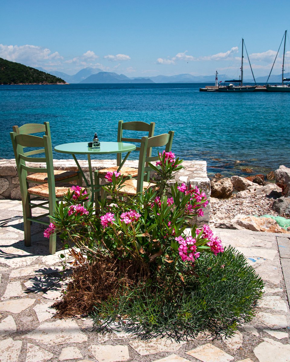 A waterside table at the harbourside in the pretty village of Frikes on Ithaki. A slow pace of life brings time to really take in the scenery
#greece #greekislandlife #travelphotography